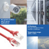 ACT FC2505 S/FTP CAT6A prijungimo kabelis, 5 m, raudonas