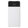 Samsung Smart S View Wallet Cover dėklas Galaxy A32 5G telefonui, baltas