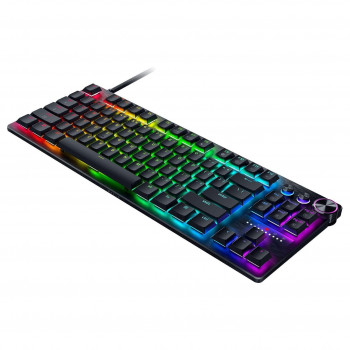 Žaidimų klaviatūra Razer Huntsman V3 Pro Low-Profile TKL, analoginiai jungikliai, DE (ISO) išdėstymas, juoda