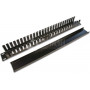 Wirewin KRP 1U BL 19" kabelių kreipiamasis skydas su gaubtu, juodas RAL9005