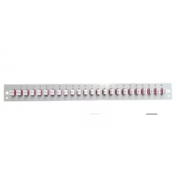 EFB Elektronik SB-FP-24SC-S-OS2 sukomplektuotas priekinis skydelis su 24 x LC duplex jungtimis, OS2, pilkos spalvos