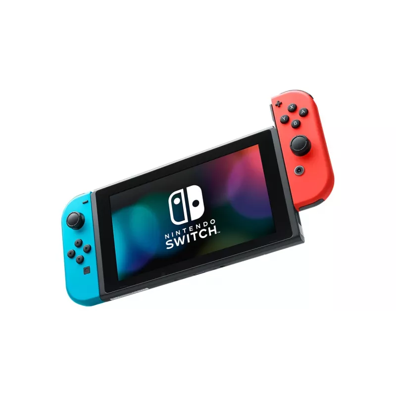 Nintendo Switch (naujoji atnaujinta versija) nešiojamoji konsolė žaidimams, juoda / mėlyna / raudona, 15,8 cm (6,2 colio), 32 GB, Wi-Fi