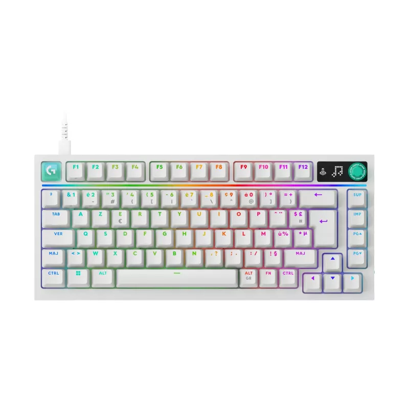 Logitech G316 X 75 klaviatūra (920-014315), balta, FR