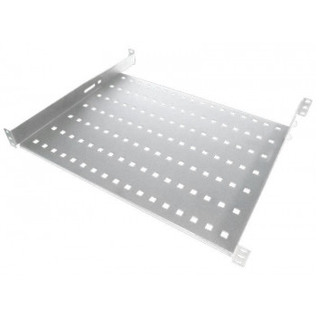 Fiksuota lentyna Alantec SA-P-19-1U-550-4-S, 19″ 1U, gylis 550 mm, pilkos spalvos