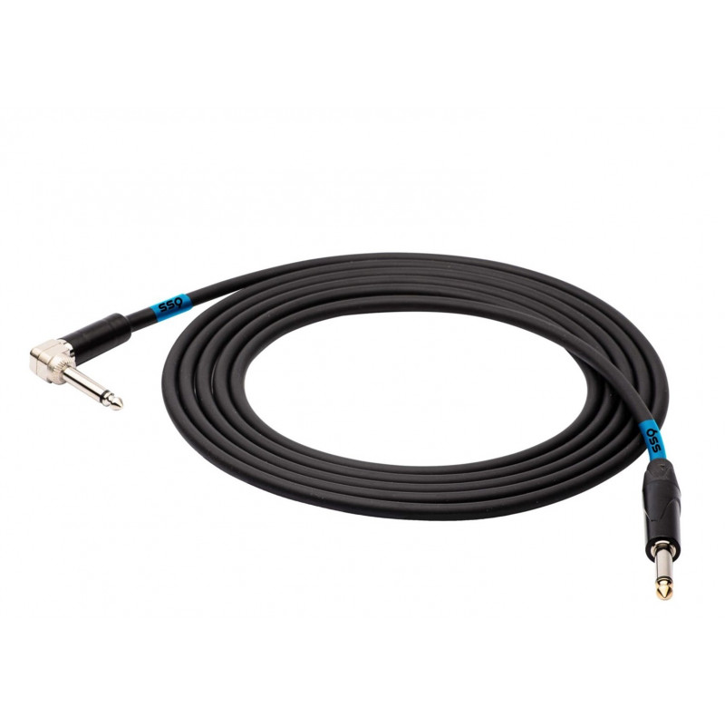 SSQ JMPJMK2 SS-1440 jungiamasis laidas mono Jack – mono Jack (kampinis 90°), 2 m, juodas