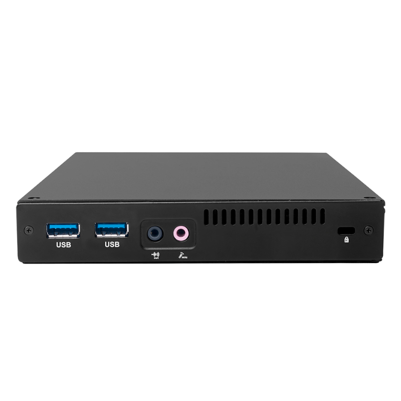 Giada F106D kompaktiškas kompiuteris be ventiliatoriaus, Intel Celeron N5100, 4 GB RAM