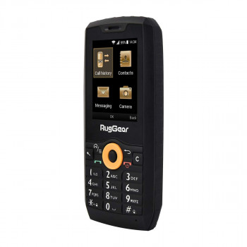 RugGear RG150 sustiprintas mygtukinis telefonas, Dual SIM, juodas