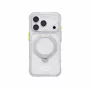 Skinarma Saturn MagSafe dėkliukas su sukamu stovu iPhone 18 Pro / 17 Pro telefonams, šerkšninės spalvos