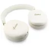 Guess GUE005824 Metallic Effect Metal Script Logo ausinės su lankeliu (Bluetooth, ENC), smėlio