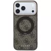 Guess GUE005690 Ring Stand 360 4G Classic Logo MagSafe dėklas, skirtas iPhone 18 Pro Max / 17 Pro Max, rudas