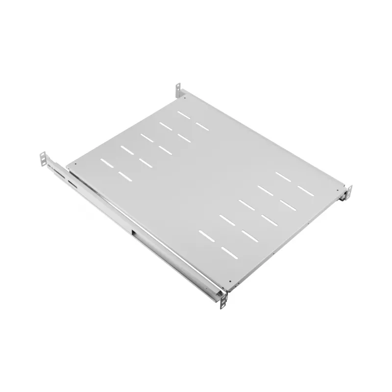 EFB Elektronik 691651NAGR.68 ištraukiama lentyna 19″ spintai, 1U, 378–612 mm, 30 kg, RAL 7035