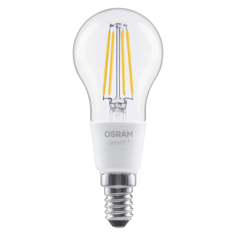 Osram SMART+ Matter Filament Classic P40 827 išmanioji lemputė, su ryškumo reguliavimu, E14, 4 W, šiltai balta, Wi-Fi