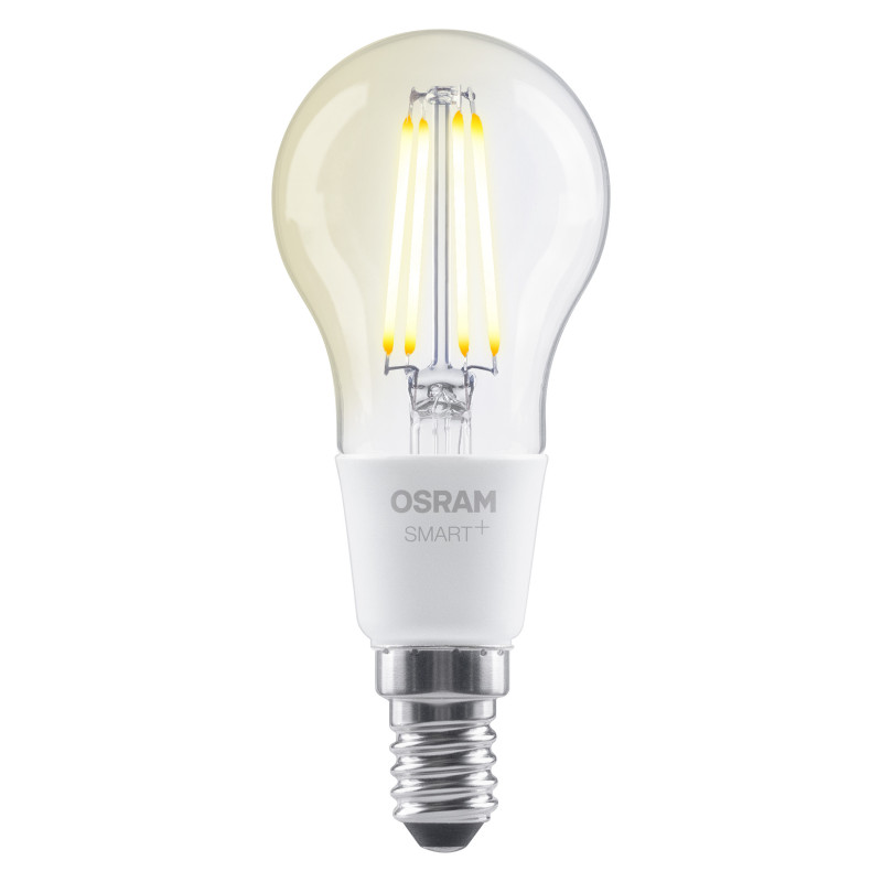 Osram SMART+ Matter Filament Classic P40 827 išmanioji lemputė, su ryškumo reguliavimu, E14, 4 W, šiltai balta, Wi-Fi