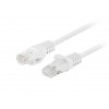 Lanberg PCU5-20CC-0050-W CAT.5E UTP tinklo kabelis, 0,5 m, baltas (10 vnt.)