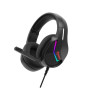 Marvo Tactic 40 H8618 BK žaidimų ausinės su mikrofonu, laidinės, RGB, juodos spalvos