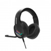 Marvo Tactic 40 H8618 BK žaidimų ausinės su mikrofonu, laidinės, RGB, juodos spalvos