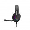 Marvo Tactic 40 H8618 BK žaidimų ausinės su mikrofonu, laidinės, RGB, juodos spalvos
