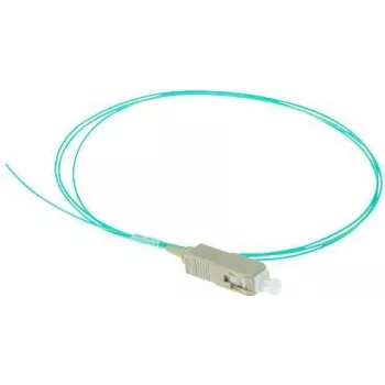 ACT RL8695 SC pigtail optinis kabelis, 1 m, OM3, LSZH, aqua