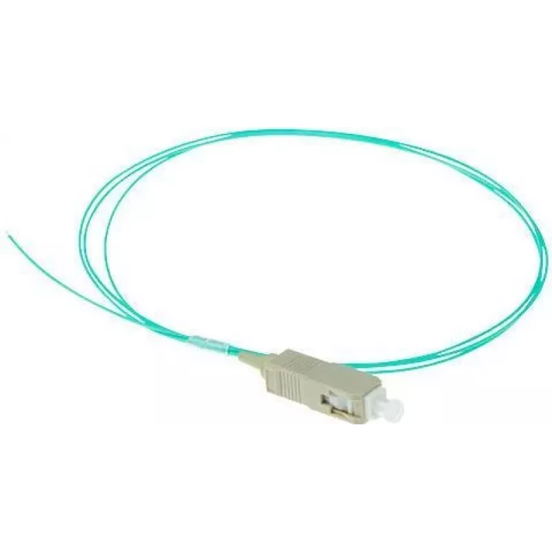 ACT RL8695 SC pigtail optinis kabelis, 1 m, OM3, LSZH, aqua