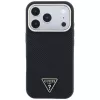 Guess Kevlar Triangle Logo MagSafe dėklas, tinkantis iPhone 18 Pro Max / 17 Pro Max, juodos spalvos
