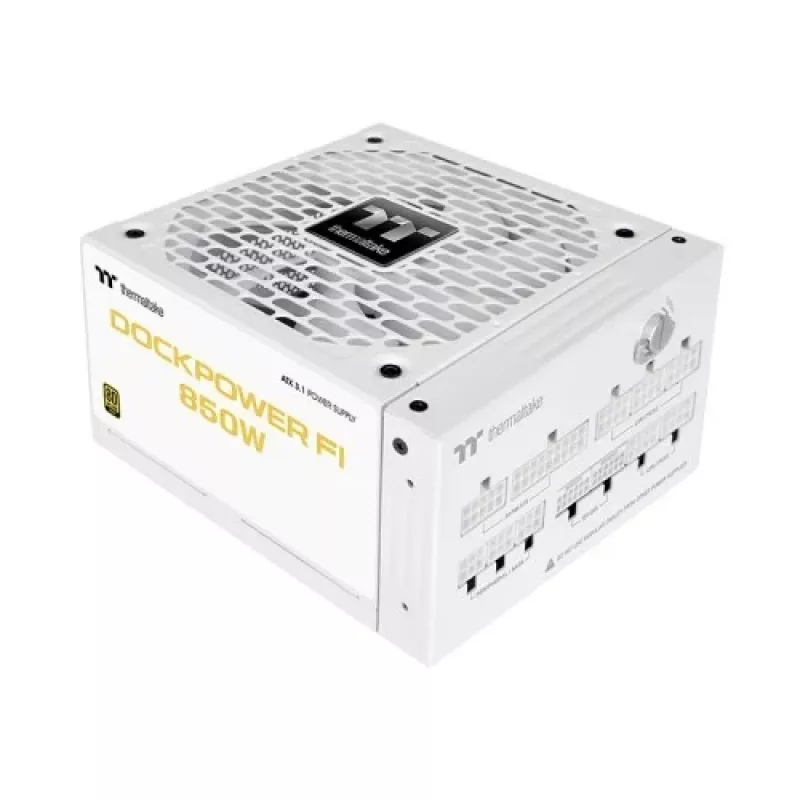 Thermaltake Dockpower FI 850 W PC maitinimo blokas, ATX 3.1, 80 PLUS Gold, sniego balta spalva