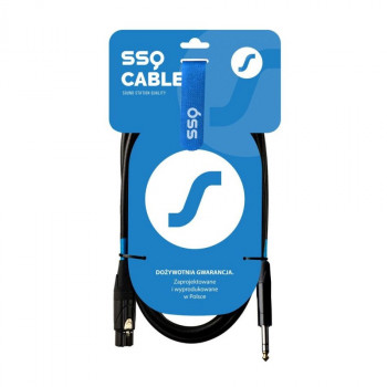 SSQ XLRJS5 garso laidas su XLR lizdu ir 6,3 mm stereo Jack, ilgis 5 m