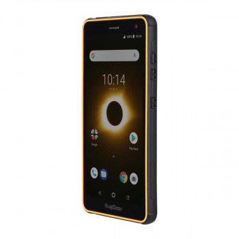 RugGear RG650 Dual išmanusis telefonas su 5,5 colio ekranu, juodas ir geltonas