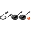 Manhattan 154598 1080p belaidis HDMI rinkinys prezentacijoms, 2 USB-C siųstuvai, juodos spalvos