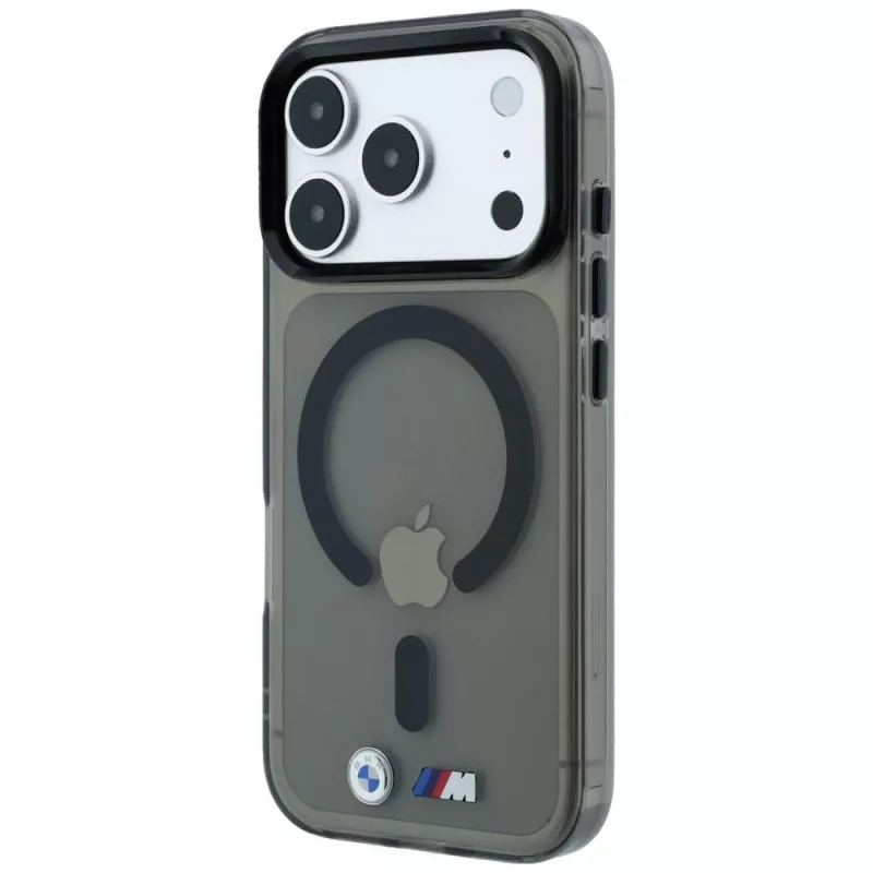 BMW BMW001323 išmaniojo telefono dėklas iPhone 18 Pro Max / 17 Pro Max, M IML Glossy Metal Logo & Trims, MagSafe, juodas
