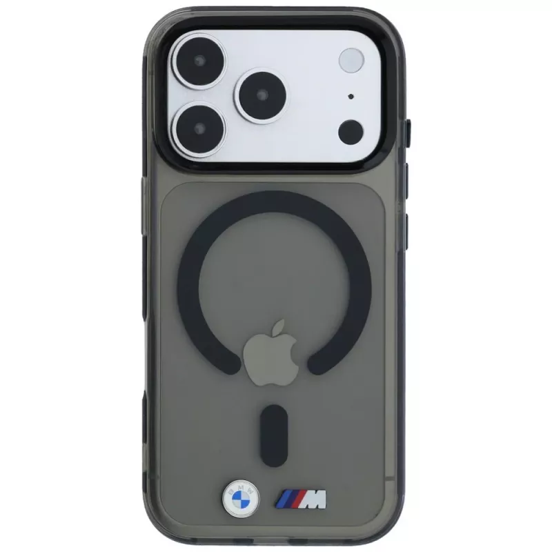BMW BMW001323 išmaniojo telefono dėklas iPhone 18 Pro Max / 17 Pro Max, M IML Glossy Metal Logo & Trims, MagSafe, juodas