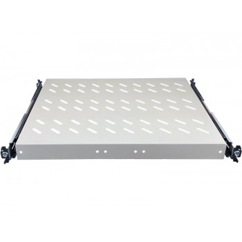 Alantec SA-PW-19-1U-370-4-S pilka 19" 1U ištraukiama lentyna spintai, gylis 370 mm