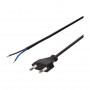 LogiLink CP137 maitinimo laidas su CEE 7/16 kištuku ir laisvu galu, juodas, 1,5 m