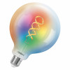 Osram SMART+ MATTER Filament Multicolor Classic Globe 125 40 išmanioji lemputė su E27 cokoliu, 4,8 W, RGBW, Wi-Fi