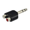 SSQ HA7 adapteris: 2 x RCA lizdai – stereo 6,3 mm jungtis
