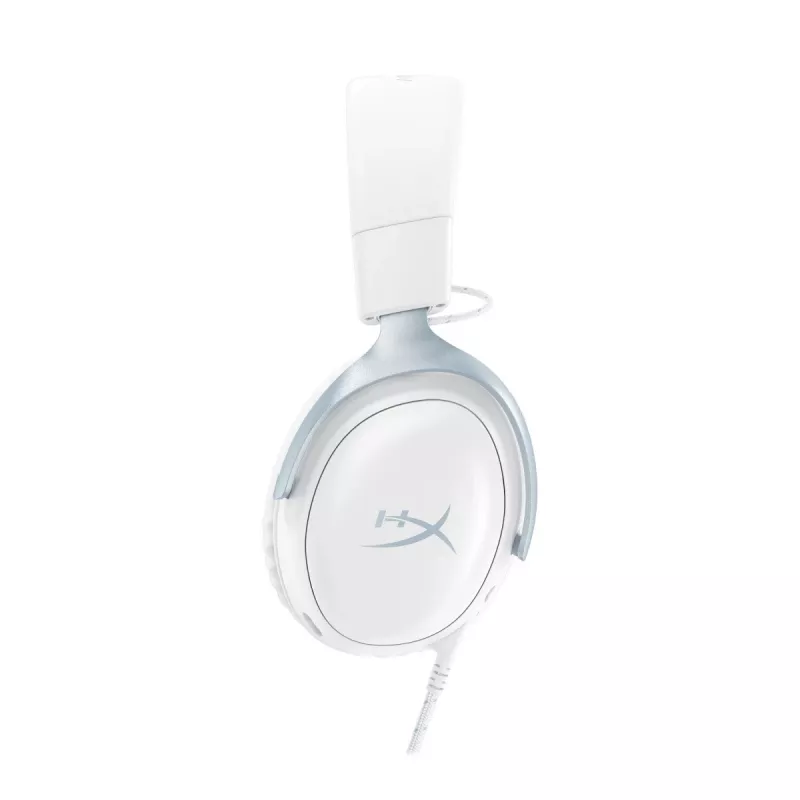 HyperX Cloud III žaidėjų ausinės, baltos ir mėlynos, DF7F1AA