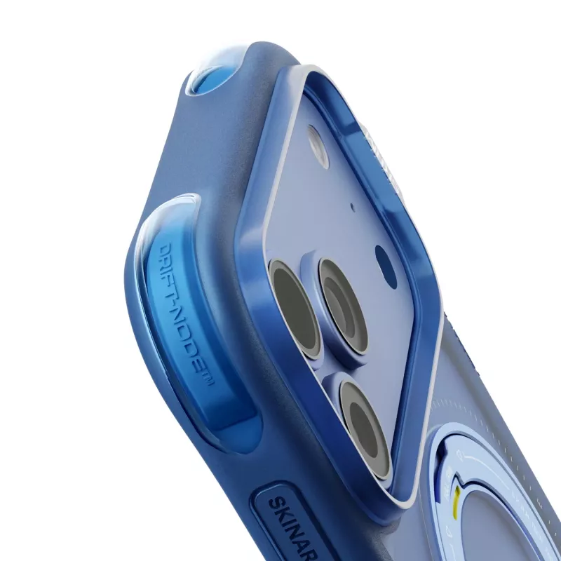 Skinarma Atlas išmaniojo telefono dėklas su MagSafe ir sukamu laikikliu, iPhone 18 Pro Max / 17 Pro Max, mėlynas