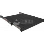 Wirewin SHELF PO 800 BL juoda 19″ 1U stovo lentyna, ištraukiama, iki 35 kg