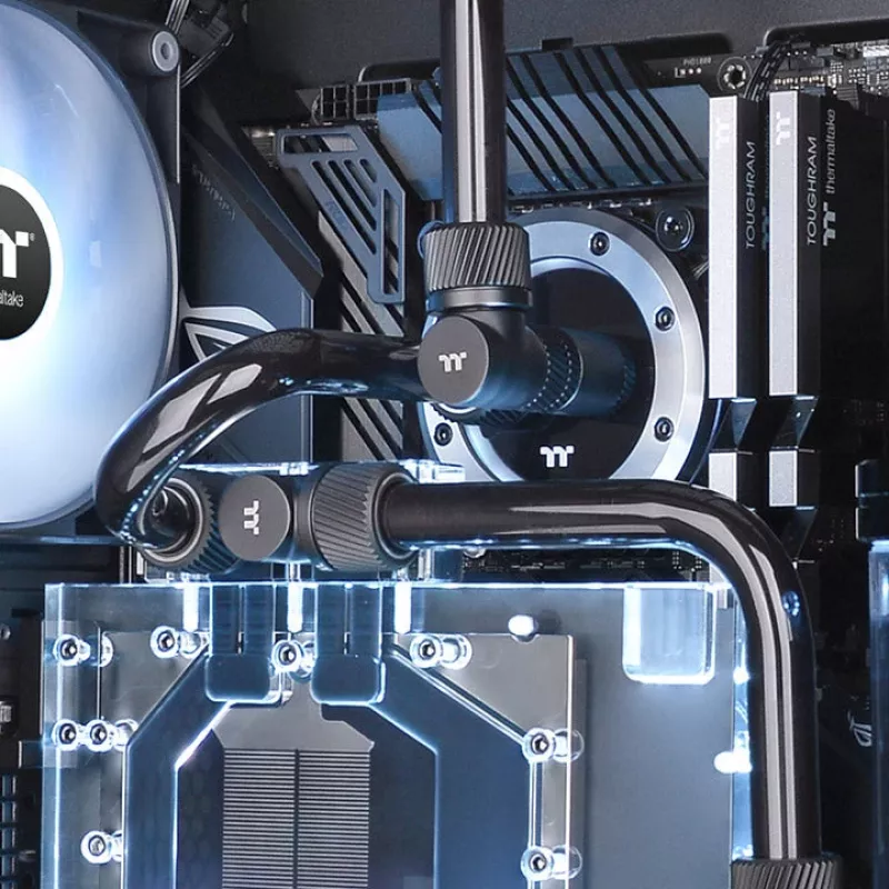 Thermaltake Pacific SF 20 mm tarpinė jungtis-ilgintuvas (lizdas–kištukas), matinė juoda, CL-W392-CU00MK-A
