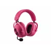 Belaidės žaidimų ausinės Logitech G PRO X3 LIGHTSPEED, purpurinės, 2,4 GHz