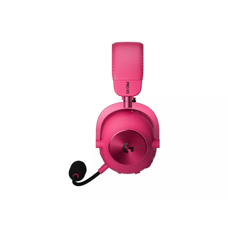 Belaidės žaidimų ausinės Logitech G PRO X3 LIGHTSPEED, purpurinės, 2,4 GHz