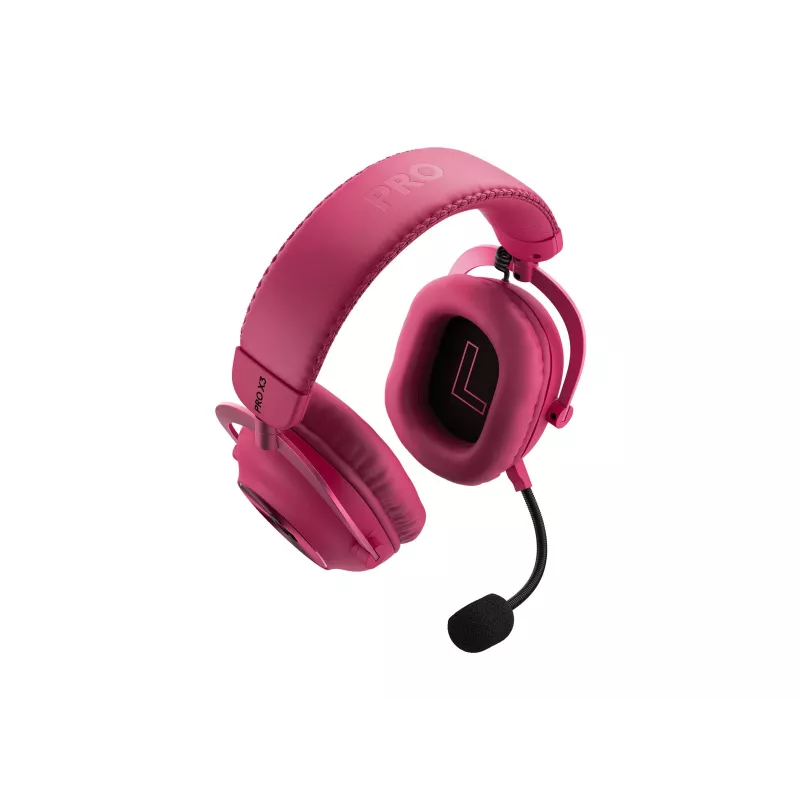 Belaidės žaidimų ausinės Logitech G PRO X3 LIGHTSPEED, purpurinės, 2,4 GHz