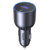 Ugreen EC705 automobilinis USB įkroviklis su 2x USB-C, 130 W, 1 m 5 A kabelis