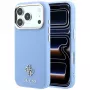 Guess GUE005538 Saffiano Small 4G & Classic Logo apsauginis MagSafe dėklas iPhone 18 Pro / 17 Pro, šviesiai mėlynas