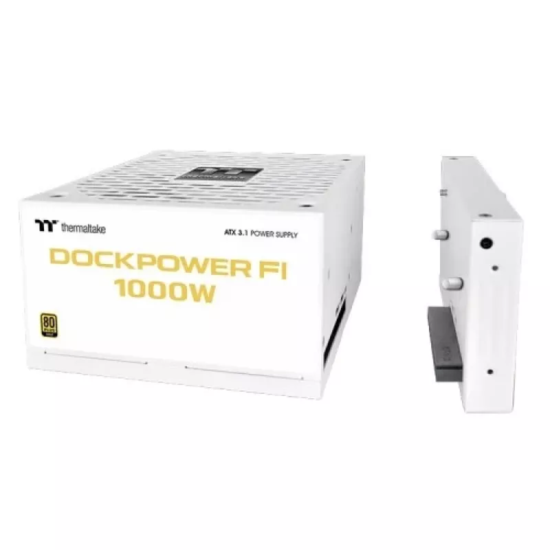 Thermaltake Dockpower FI 1000W PC maitinimo blokas, 80 PLUS Gold, baltos spalvos