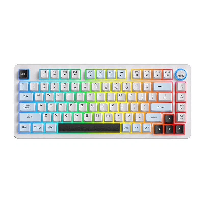 ONIKUMA MT501 žaidimų klaviatūra (75 %, balta)