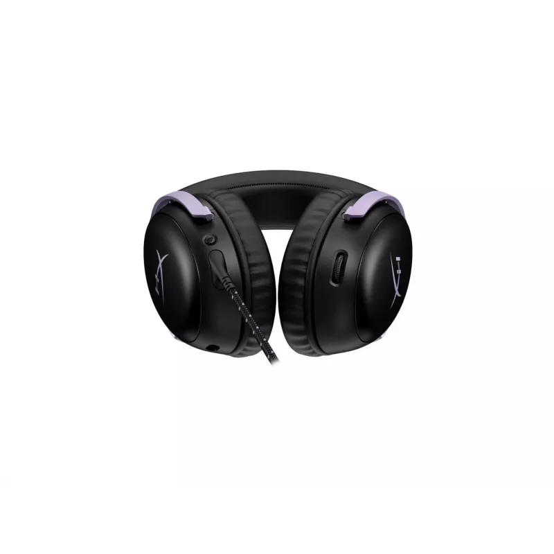 HyperX Cloud III ausinės su mikrofonu žaidimams, juoda / levandų