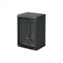 Triton RBA-09-AS3-BAX-C1 ant sienos montuojama 10 colių spinta, vientisa, 9U, 300 mm, stiklinės durys, juoda RAL 9005