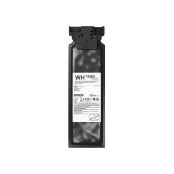 Rašalo kasetė Epson UltraChrome DG2 T55BA C13T55BA00, 250 ml, balta