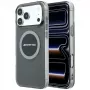 Mercedes AMG00120 AMG IML Transparent Bicolor Block MagSafe telefono dėklas, skirtas iPhone 18 Pro Max / 17 Pro Max, juodas/pilkas