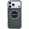 Mercedes AMG00120 AMG IML Transparent Bicolor Block MagSafe telefono dėklas, skirtas iPhone 18 Pro Max / 17 Pro Max, juodas/pilkas